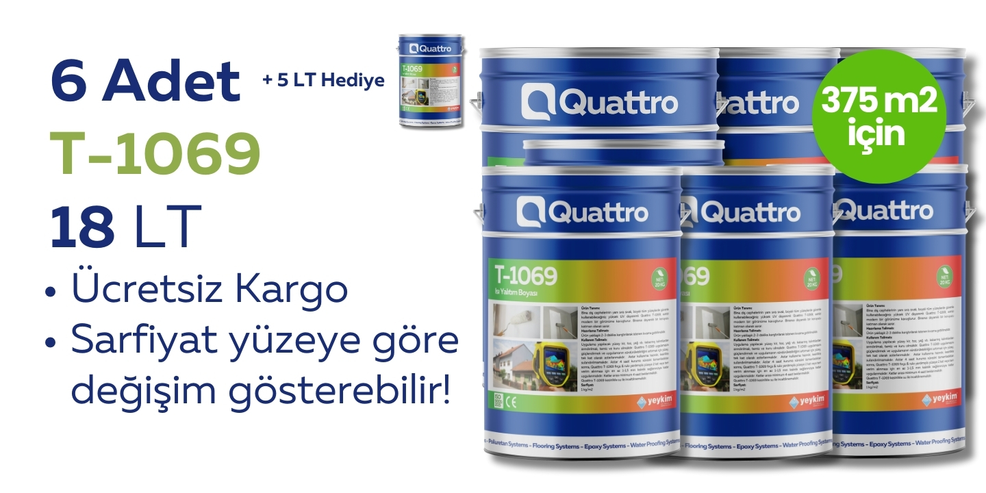 6 Adet 18 Litre Termal Boya + 5 Litre Hediye